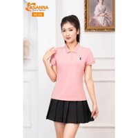 Áo Thun Nữ-áo cổ bẻ Hàng Hiệu Đẹp chất liệu Cotton Cao Cấp co giãn 4 chiều,ko bai,ko xù ASANNA ms:030