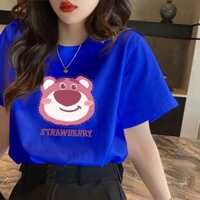 Áo thun nữ , áo thun nữ đẹp in hình con gấu chất liệu cotton co giãn bốn chiều mềm mại