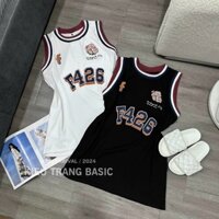 Áo thun nữ ba lỗ phối viền cá tính