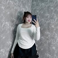 Áo thun nữ bigsize áo kiểu tay dài rút sườn chất thun gân tăm xịn xò co giãn tốt mặc thoải mái thoáng mát G207
