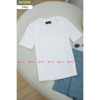 Áo thun nữ CARDINA chất tăm lạnh mềm mịn áo cổ vuông tay lỡ tôn dáng 3AF29