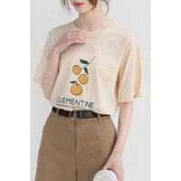Áo thun nữ chất cotton mềm mịn, áo thun in hình