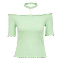Áo thun Nữ Choker trễ vai Chống tụt hiệu Vero Moda