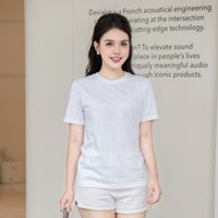 Áo Thun Nữ Cổ Tròn Nhập Khẩu Thái Lan chất liệu cotton cao cấp