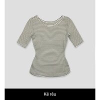 Áo thun Nữ Cổ Tròn Sọc ngang hàng Hiệu Luperi