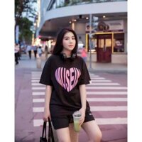 Áo Thun Nữ Cotton Lạnh Unisex - Form Rộng, Chất Mềm Mát