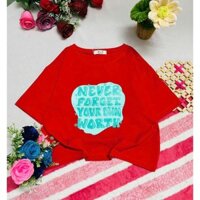 Áo thun nữ Croptop 100% cotton Freesize 40-62kg