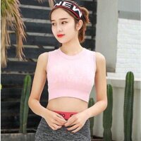 Áo Thun Nữ Croptop Sát Nách The Key Năng Động - Hồng - L