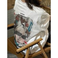 Áo thun nữ dài tay màu trắng cao cấp Hàn Quốc