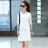 Áo thun nữ dài tay màu trắng dáng rộng phong cách mới Áo sơ mi đáy bên trong phiên bản Hàn Quốc dáng rộng Size lớn Phù hợp với quần áo dài vừa phải