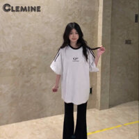 Áo thun nữ dáng rộng Áo thun cổ tròn chui đầu phù hợp với mọi phong cách