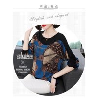 Áo thun nữ đính đá cổ tròn 60-80kg