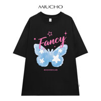 Áo thun nữ form rộng ATD140 Miucho chất vải cotton in Artwork