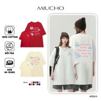 Áo thun nữ form rộng ATD215 Miucho in Artwork