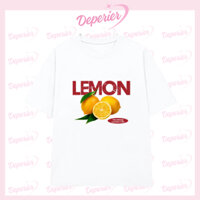 Áo Thun Nữ Form Rộng Unisex In Hình LEMON Màu Pastel Họa Tiết Dễ Thương Ngọt Ngào DEPERIER