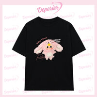 Áo Thun Nữ Form Rộng Unisex In Hình BABY THREE 6 Màu Pastel Họa Tiết Dễ Thương Ngọt Ngào DEPERIER