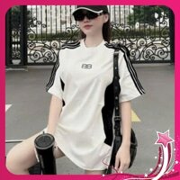 Áo thun nữ form rộng unisex tay lỡ chất cotton giấy OR23AT11052212