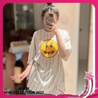 Áo thun nữ form rộng unisex tay lỡ chất cotton giấy in hình OR23AT10241003