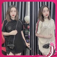 Áo thun nữ form rộng unisex tay lỡ chất cotton giấy in hình OR23AT10251354