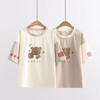 Áo thun nữ hình chú gấu