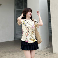 Áo thun nữ in 3D, mẫu mới, form đẹp, vải cottone mềm mịn mát