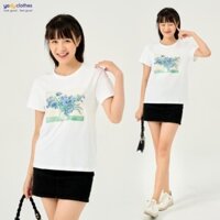 Áo thun nữ in hoa YODY vải cotton thoáng mát, không nhắn, mau khô, trẻ trung TSN5136 New  📸