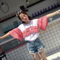 Áo thun nữ kiểu tay bèo