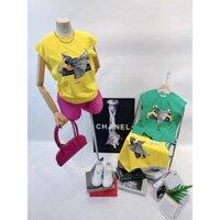 Áo thun nữ kiểu trễ vai Love this life 2 màu vàng và xanh  chất cotton 100% siêu mịn mát mịn