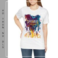Áo Thun Nữ Màu Trắng In Hình 3D Nhiều Màu MY DREAMER Local Brand DLX Áo Phông Nữ Đẹp - Trắng - S