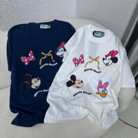 Áo Thun Nữ Mickey Vịt Donald Chất Cotton 100% 4 Chiều Mịn Mát In Cao Cấp