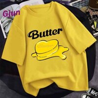 Áo thun nữ mùa hè in hình bơ Bts tay ngắn