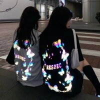 Áo Thun Nữ Phối Hình Phản Quang Phát Sáng 7 Màu Siêu Hot giá tận xưởng