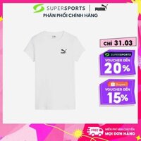 Áo Thun Nữ Puma Classics Ribbed Slim - Trắng  - 62426402