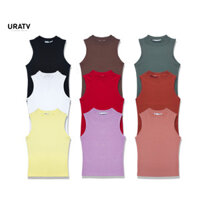 Áo thun nữ sát nách cổ 3 phân thun gân ôm ZR135 - URATV