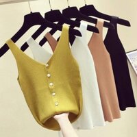 ÁO THUN NỮ SÁT NÁCH LEN DỆT KIM QUÃNG CHÂU CAO CẤP