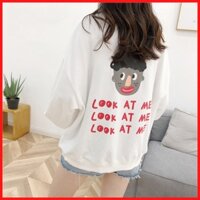 Áo Thun Nữ Sweater Tay Dài Bo In Hình Look At Me ATN4835 - J.A Shop