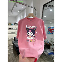 áo thun nữ tay lỡ from rộng unisex in họa tiết dễ thương trẻ trung vải cotton co giãn J202