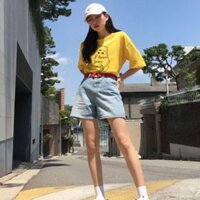 Áo Thun Nữ Tay Lỡ In Hình Chú Gấu Ngộ Nghĩnh MYROSE169