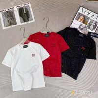 Áo thun nữ tay ngắn cổ tròn cườm blink thêu chữ minmin hàng Quảng Châu form vừa mùa hè phong cách hàn quốc 255776