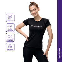 Áo thun nữ thể thao, logo giữa ngực, Welly Sport, basic mặc được đi làm và đi chơi