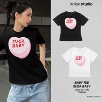 áo thun nữ trơn baby tee SUGA BABY chất thun 100% cotton dày dặn 250gsm
