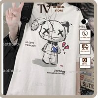 Áo thun nữ TVSTORE ÁO PHÔNG TAY LỠ UNISEX FORM RỘNG OVERSIZE NELLY ANIME M828 DH SHOP