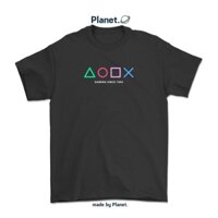 Áo thun Nút Game Playstation unisex