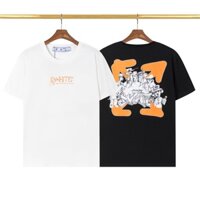 Áo Thun off-white - Xu Hướng Phổ Biến off Trendsetter 'S must-Hhave Mũi Tên Kết Hợp Mũi Tên Màu Cam Đặc Biệt Đẹp Và Đang Nói Chuyện, Với Tay Ngắn Cho Cả Nam Và Nữ