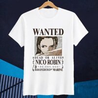 Áo thun One Piece Đảo Hải Tặc Nico Robin Wanted - S3CODE13