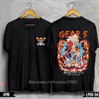Áo thun One piece Luffy Gear 5, áo phông onepiece luffy JOY BOY gear5 chất liệu cotton thoáng mát - LPG54