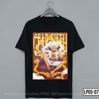 Áo thun One piece Luffy Gear 5, áo phông onepiece luffy JOY BOY gear5 chất liệu cotton thoáng mát - LPG57