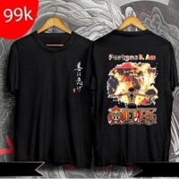Áo Thun Onepiece  Portgas D.Ace - Áo thun Manga Hot Trend 2020 vải thun thoáng mát