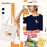Áo thun Oversize cotton unisex nam nữ Goodore Bia hơi mini thoáng mát năng động thiết kế độc đáo