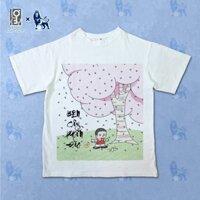 Áo thun oversize in hình Cây phấn đào | BST Big4 EPL nguyên thủy x Hốc trưởng